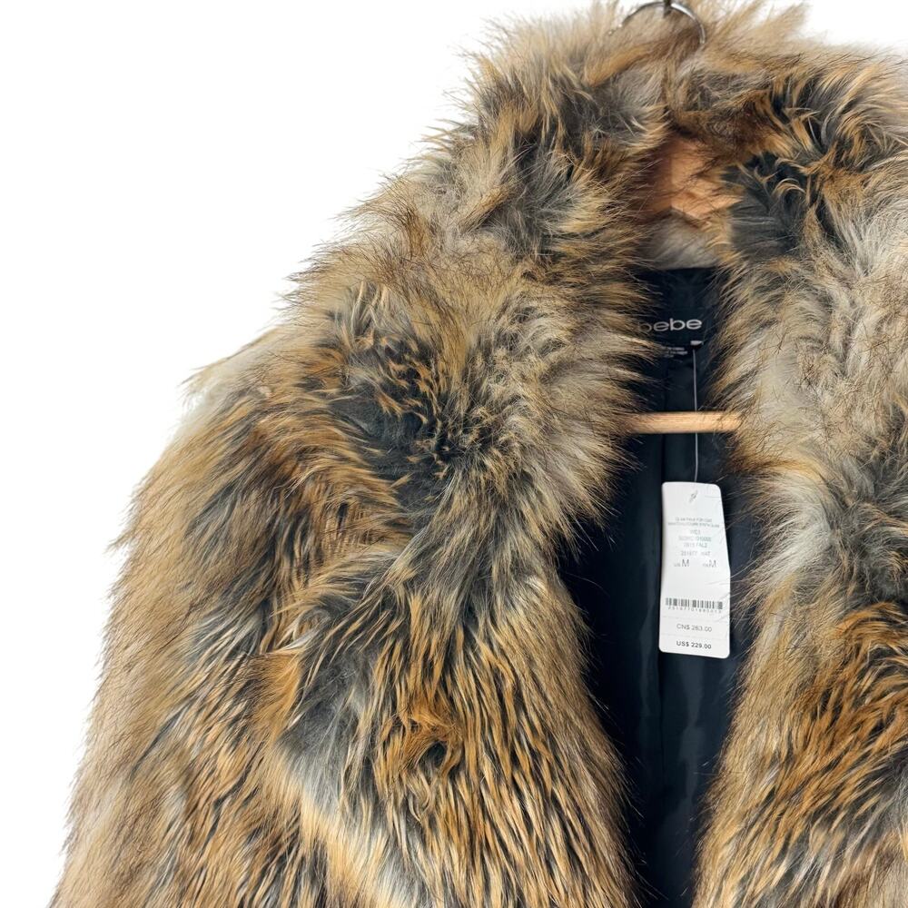 Luxurious Faux Fur Coat in Brown - Picture 4 of 15